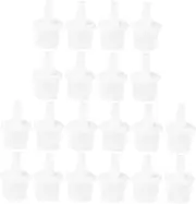 TOVINANNA 20pcs Eyelash Replacement Nozzle for Grafted Mascara Anti-blocking Bottle Mouth for Eyelash Extension Tools and Practical for Home