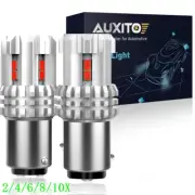 AUXITO 1157 2057 BAY15D LED Brake Stop Stobe Tail Light Bulb Lamp Pure Red 2~10X (for: Subaru)