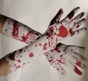 Bloody Gloves for Halloween Costume Scary Costume Accessories for Adults OSFM