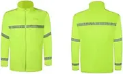 [KGVSLIXYT] Safety Vest High Vis, Sunscreen Reflective Suit,Fluorescent Yellow Safety Jacket Waterproof Reflective High-Visibility Sunscreen Fabric Overalls Construction Vest