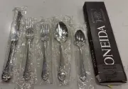 Oneida Community SOUTHERN GARDEN Silverplate 1989 Silverware Flatware 5 PC NEW