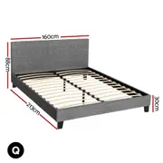 Coogee Queen Bed Frame Grey