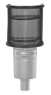 Rockville Pop Filter Curved Microphone Windscreen for Audio Technica AT2020USBi