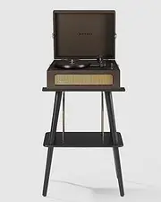 Crosley Voyager Bluetooth Portable Turntable + Entertainment Stand Bundle - Coca