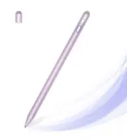 Active Stylus Pen for Touch Screens, Dual Pen Tips for i-OS & Android Purple