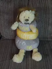 Demdaco Plush Lion Stacker baby toy stack rings Brave Little One 4 pcs NWT