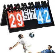 LeoLeozz Waterproof Sports Scoreboard,Basketball Score Keeper Waterproof & Windproof Scoreboard | Seamless Game Tracking, Windproof Counters Instant Setup for Table Tennis, Football, Tennis, Badminton