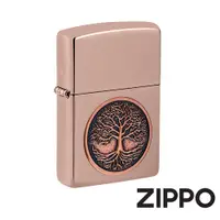 在飛比找蝦皮商城優惠-ZIPPO 生命之樹徽章防風打火機 美國設計 官方正版 刻字