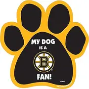 NHL Boston Bruins Paw-Shaped Magnet, One Size, Black