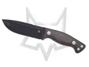 Fox Knives Tokala Bison Micarta Black NIOLOX Steel Fixed Blade Knife FX-105 MB
