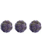 Creative Displays Set of 3 Decorative Purple Sedum Balls