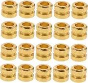 Levemolo 20pcs Electric Guitar Strings Fret Folk Guitar Parts Acoustic Parts Golden Metal