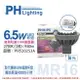 PHILIPS飛利浦 LED 6.5W 2700K 12V 24度 黃光 不可調光 MR16杯燈 附110V變壓器 _ PH520253A