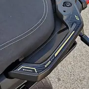 Resin Bike Motorcycle Sticker Compatible with Yamaha Tracer 9 GT 2025. Motorcycle Rear Passenger Gripper from Bumps and Scratches. 3D Adhesive Resin Sticker Set - Stickers Made in Italy