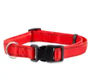 YOULY The Protector Reflective Red Dog Collar, Medium