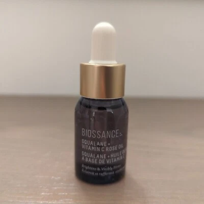 BIOSSANCE SQUALANE + VITAMIN C ROSE OIL Travel Size 12 ml