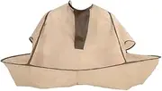 Healeved Adult Hair Cutting Cape Foldable Hair Cutting Cloak for Home and Salon Use Wipe Clean Beige Hairdressing Apron Durable Barber Supplies for Men and Women