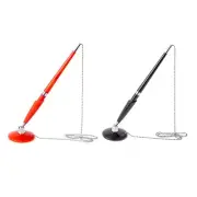 Elegant Desk Pen with Chain for Simplify Office Lobby Counter Security Pen