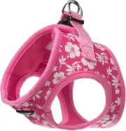 Pink Hibiscus Step-In Dog Harness for Small-Medium Pets – Updated Sizing, Re-Mea