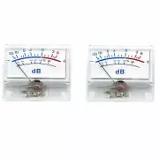 2pcs P-55 High Precision VU Meter Head Audio DB Level Meter Power Amplifier