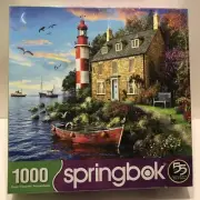The Cottage Lighthouse (1000 Unique Pieces) SPRINGBOK Jigsaw Puzzle