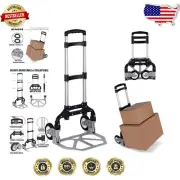 Multi-Purpose Foldable Cart with Rubber Wheels - Perfect for Travel and Storage