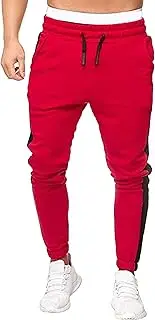 [Aosufei] Men's Stylish Comfort Solid Joggers Pants Stretch Casual Hiking Trousers Drawstring Summer Outdoor Sweatpants
