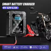 6V/12V Motorcycle Smart Battery Charger for Lithium LiFePO4 Lead-Acid Battery