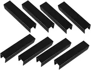 FONDOTIN 8pcs Dog Fence Portable Reinforcement Accessories Portable Gate Reinforcement Gate Fittings Accessories Safety Gate Grooves Stair Gate Reinforcement Gate Parts Plastic Black