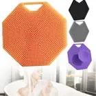 2 in 1 Silicone Body Shower Scrubber Wash Exfoliator Brush Scalp Massager &