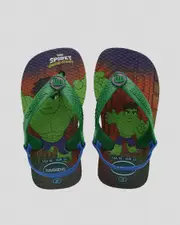 [Havaianas] Havaianas Toddlers' Marvel Hulk Flip Flops Shoes in Green Size 16 16 Green