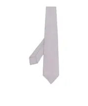 block-colour silk tie One size grey