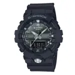 【CASIO 卡西歐】G-SHOCK 炫目雙顯男錶 樹脂錶帶 銀色錶面 防水200米(GA-810MMA-1A)