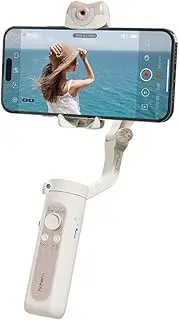 GUYOS V2S Portable 3-Axis Smartphone Gimbal Stabilizer AI Smart Tracking Phone Vlog Gimbal Anti-Shake Gesture Control Built-in LED Fill Light Battery 280g Max. Payload with Mini Tripod