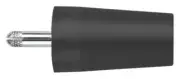 CONN, Banana, PLUG, 32A, BLACK, Banana Test Connectors, SURB 2112 NI / SW