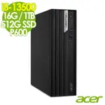 ACER 宏碁 VERITON VX4715G 美編電腦 (I5-13500/16G/1TB+512G SSD/P600-2G/W11P)