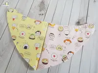 在飛比找樂天市場購物網優惠-HiBOU 喜福 【飯糰の系列】日本和歌山印花布∥口水領巾
