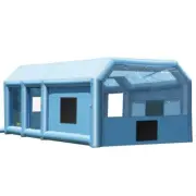 Inflatable Spray Booth 26x15ft Outdoor Car Painting Tent 950W750W Air Blower
