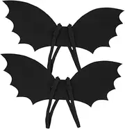 BESTonZON 2 Sets Halloween Bat Wings Soft Eva Costume Accessories for Boys for Cosplay Parties and Stage Shows Ages Black Vampire Wing Outfits