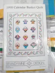 quilt pattern BOM + 12 fabric kits Block of the Month FLOWER BASKET applique