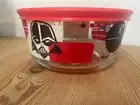 Pyrex Star Wars 4cup Bowl Darth Vader Death Star Tie fighter red & black