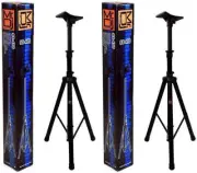 2 MR DJ SS450B Universal Folding Tripod PRO PA DJ Home On Stage Speaker Stand
