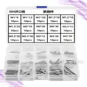 150 Pcs Stainless Steel Spring Pin Man Locking Loaded Clip Hairpin Fastening