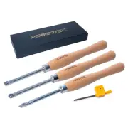 3 Pcs Carbide Lathe Tools for Woodturning, Wood Lathe Tools with Flat Edge Sq...