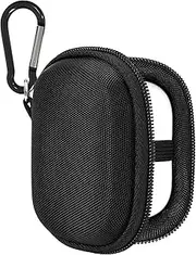 [Geekria] Shield Earbuds Case Compatible with Apple AirPods 4/3/2/Pro 2 True Wireless Earbud, Replacement Hard Shell Travel Carrying Bag with Carabiner Clip, Portable, Waterproof (Black)