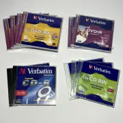 erbatim Blank Media Bundle (CD-R, CD-RW, DVD+RW, DVD+R Printable)