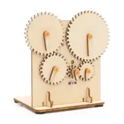 DIY Wooden Electric Gear Wheel Science Experiment Technology Puzzle Kit9735