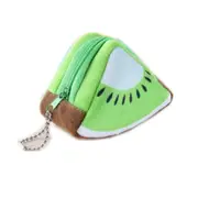 Cute Fruit Wallet Gift Plush Coin Purse Female Bag(Kiwi)