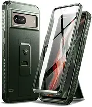 [Dexnor] for Google Pixel 7 5G Case, [Built in Screen Protector and Kickstand] Heavy Duty Military Grade Protection Shockproof Protective Cover for Samsung Google Pixel 7 5G - Military Green