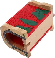 Train Tunnel Toy Boys and Girls Model Wooden Railroad Track Accessories Safe Promote Creativity for Family Playtime
